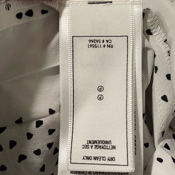 NWT Seven For All Mankind Pleated skirt White with black spot small retail $345 - Picture 5 of 13